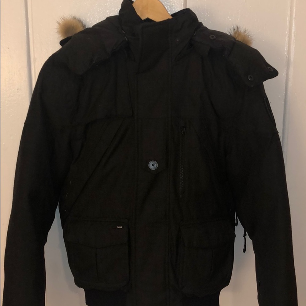 Nobis Higgins bomber jacket-size XS- heather black - Picture 4 of 8